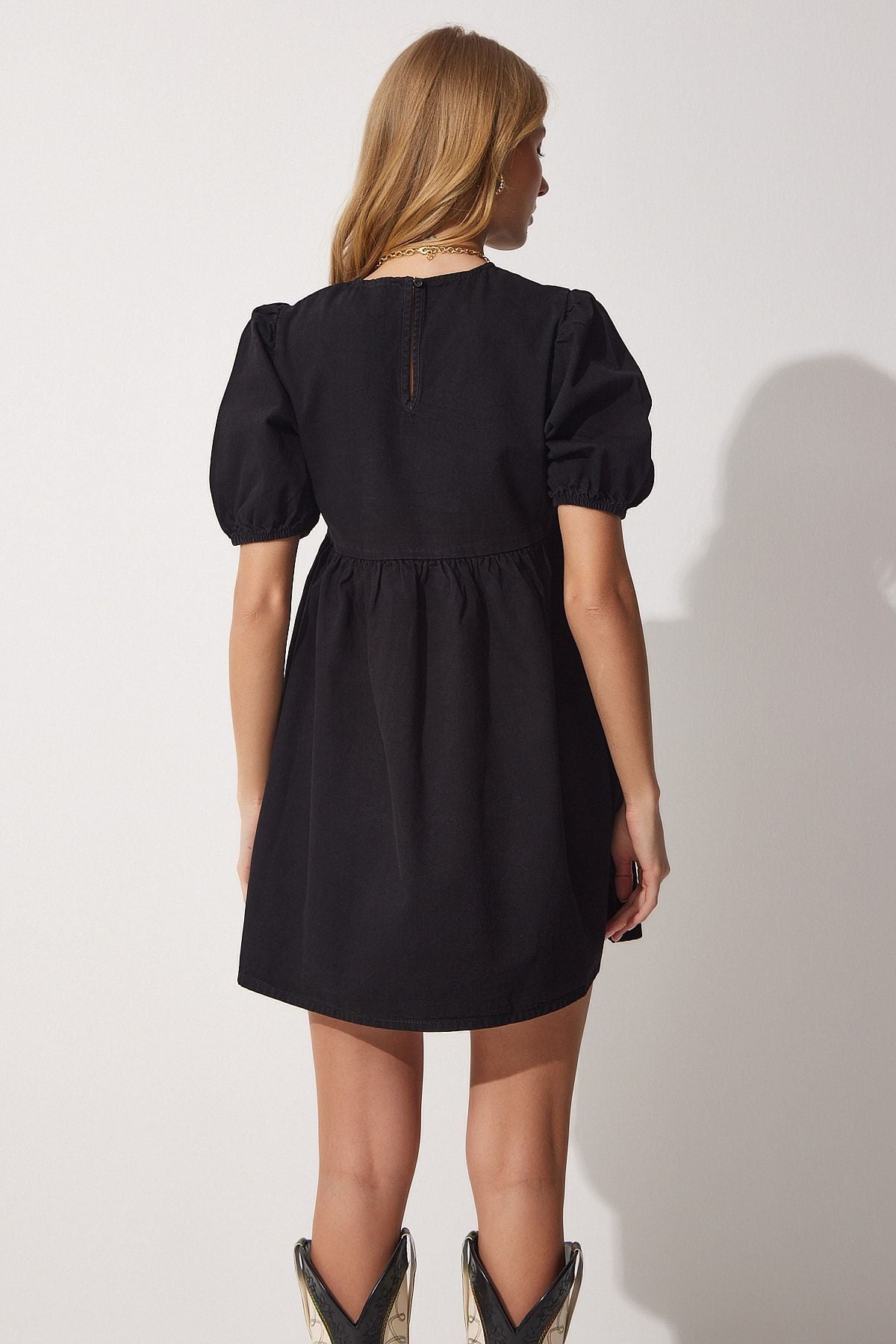 WOMEN BLACK KLOŞ denim dress rh00015