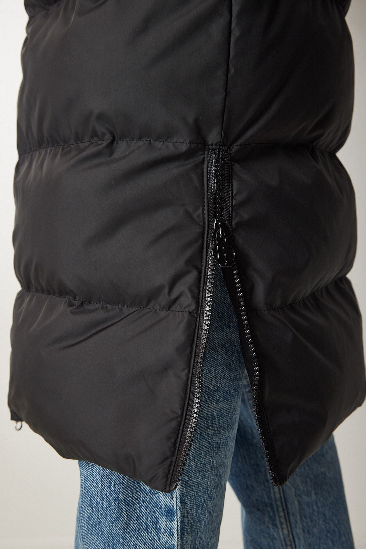 WOMEN BLACK HAPPENED LONG SWEP CARE VP00001