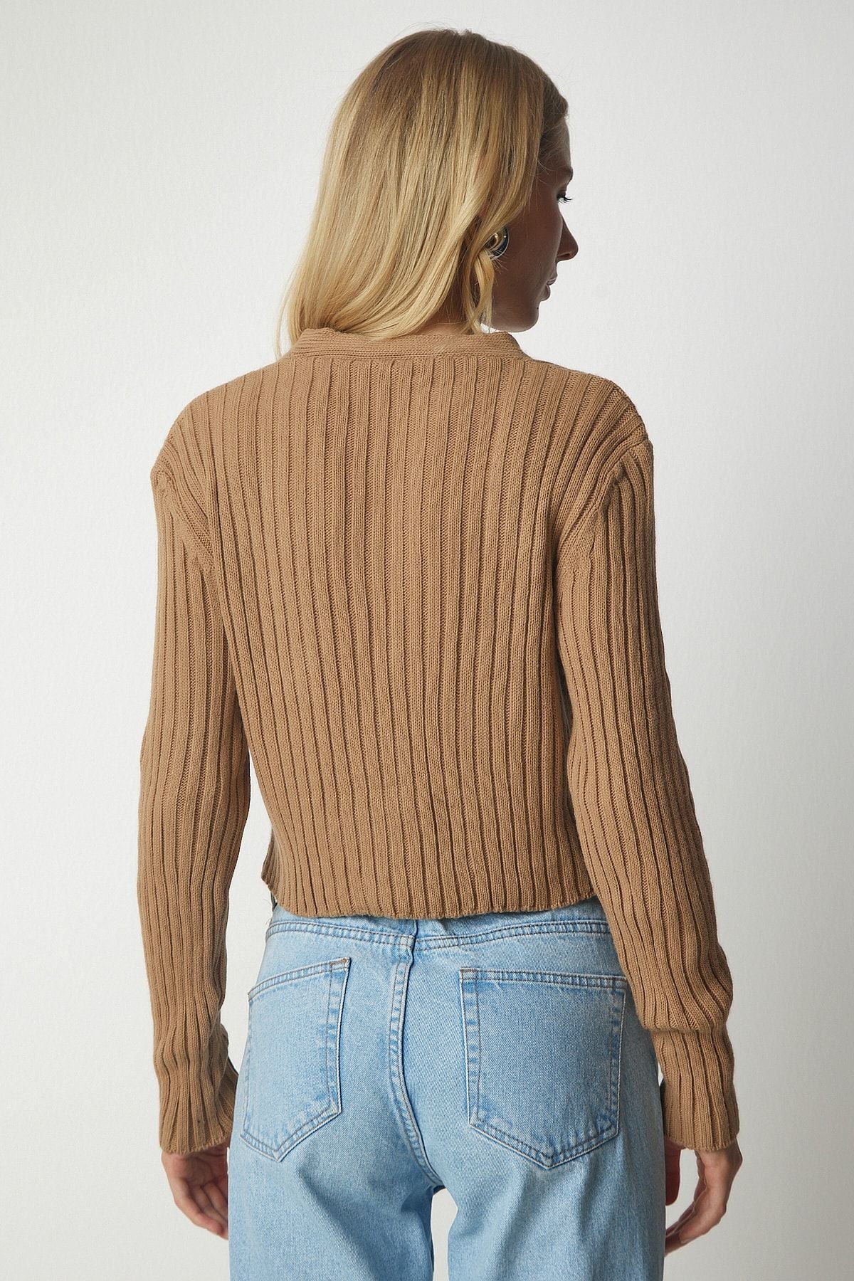 Women's Biscuit Knitting knitwear bustier cardigan team yy00168