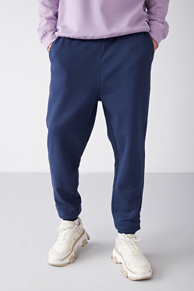 Jeremiah Men's Regular, Flexible Fabric, Drawstring Waist and Elastic Pocket, Navy Blue Sweatpants