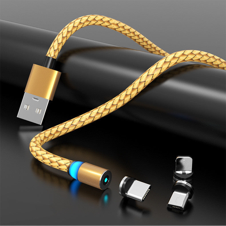 Compatible with Apple , Magnetic Data Cable Breathing Light Magnetic Mobile Phone Charging Cable