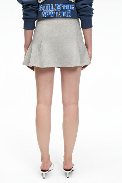 YELORA Women's Flexible Fabric Grimelange Skirt with Elastic Waist Shorts