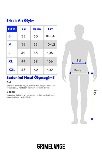 ANSEL Men's Elastic Slim Leg Three-Pocket Soft Organic Cotton Navy Blue Sweatpants